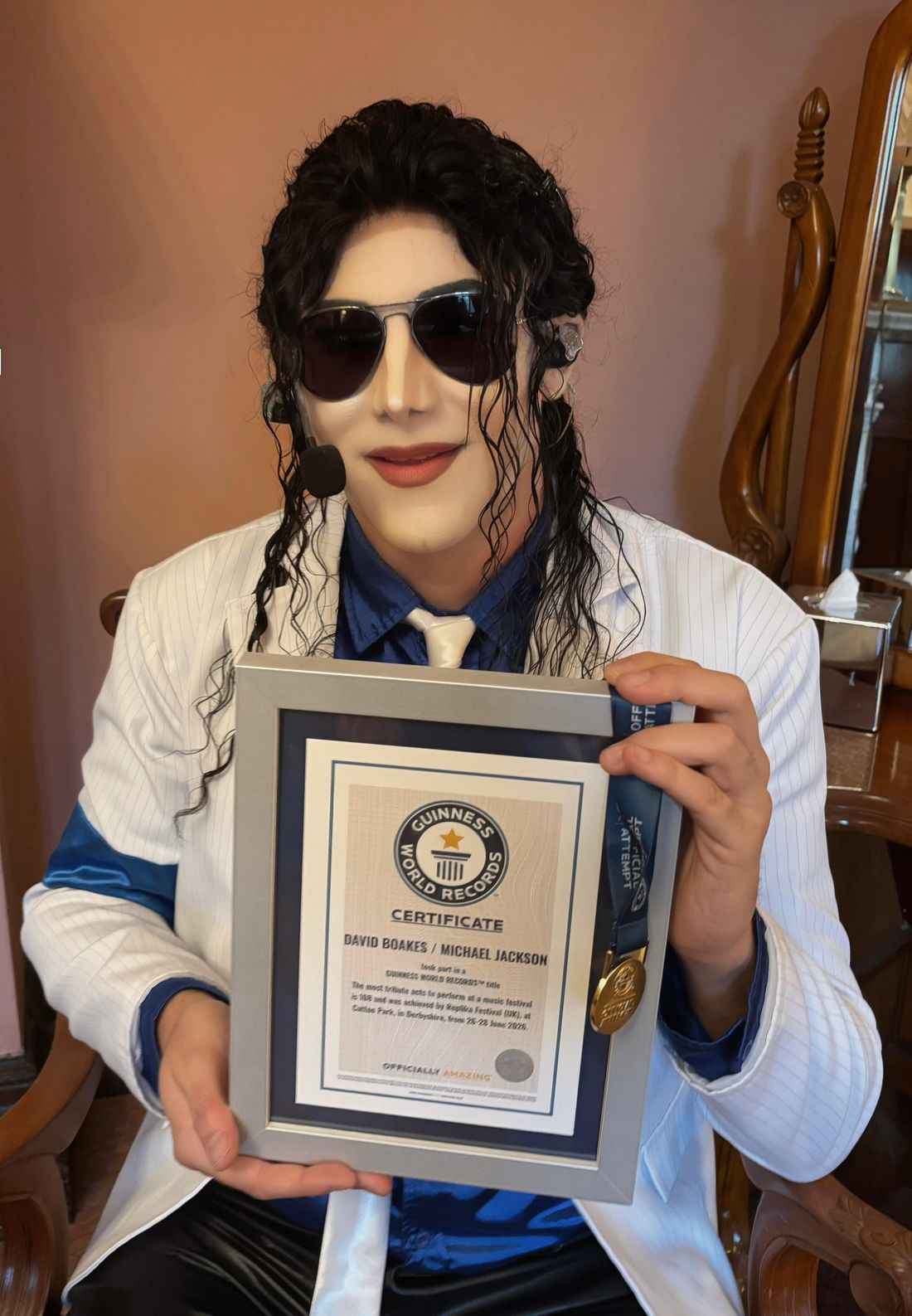 Guinness World Records certificate